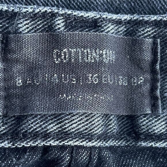 Cotton On Jeans Womens Size 4 Gray Black Long Straight Leg Distressed Knee - Picture 3 of 10